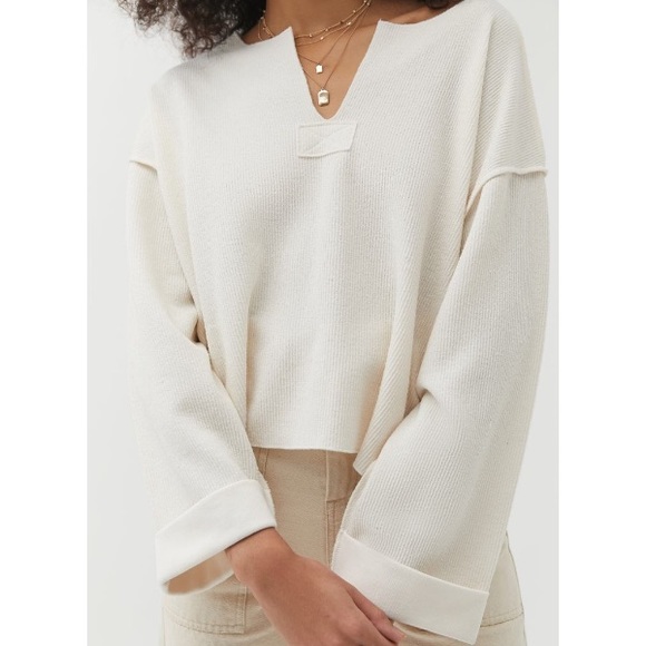 Urban Outfitters Tops - Urban Outfitters Jax Inside Out Notch Neck Top
